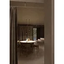 LEDS C4 Pendelarmatuur IRIS PENJANT TRIMLESS IP20, zwart