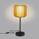 LEDS C4 Tafelarmatuur VIVA E27 IP20, hout licht, zwart