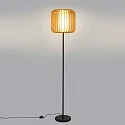 LEDS C4 Staande lamp VIVA E27 IP20, hout licht, zwart