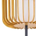 LEDS C4 Staande lamp VIVA E27 IP20, hout licht, zwart