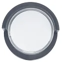 LEDS C4 Wandarmatuur voor buitenshuis CREU rond IP65, opaal, zwart