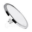 Diffusorarmatuur AQUA Ø 145MM plat, rond, CCT Switch, schakelbaar, met diffuser mat GU10 9W 600lm 2700 / 4000K 110° CRI 80-89 