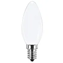 Filamentlamp kaarsvorm WHITE C35 E14 4,2W 470lm 4000K 320° CRI 80-89 