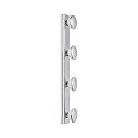Spiegelarmatuur AQUA HOLLYWOOD SPL 4-vlams, CCT Switch GU10 IP44, chroom, glanzend 