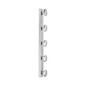 Spiegelarmatuur AQUA HOLLYWOOD SPL 5-vlams, CCT Switch GU10 IP44, zwart mat 