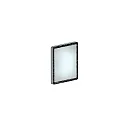 Spiegelarmatuur DONNA LED hoekig, CCT Switch GX53 IP44, zilver 