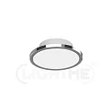 LightMe Plafondarmatuur AQUA DISK-1 / 147MM 1-vlams, CCT Switch, schakelbaar GX53 IP44, chroom, glanzend 