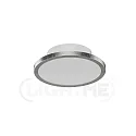 LightMe Plafondarmatuur AQUA DISK-1 / 147MM 1-vlams, CCT Switch, schakelbaar GX53 IP44, zilveren blad 