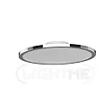 LightMe Plafondarmatuur AQUA DISK-1 / 302MM 1-vlams, CCT Switch, schakelbaar GX53 IP44, chroom, glanzend 