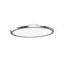 Plafondarmatuur AQUA DISK-1 / 302MM 1-vlams, CCT Switch, schakelbaar GX53 IP44, zilveren blad 