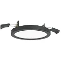 Plafondinbouwarmatuur AQUA PLANO Ø 14.7CM stijf, CCT Switch, schakelbaar GX53 IP44, zwart mat 