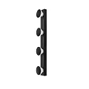 Spiegelarmatuur AQUA HOLLYWOOD SPL 4-vlams, CCT Switch, schakelbaar GU10 IP44, zwart mat 