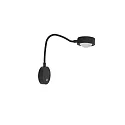 Wandarmatuur POWERLENS FLEX direct GX53 IP20, gesatineerd, zwart mat
