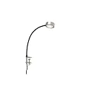 LightMe Tafelarmatuur POWERLENS FLEX buigbare GX53 IP20, mat, gesatineerd, titaan
