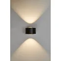 spot EASY LENS WALL LED Dim-To-Warm IP20, black dimmable