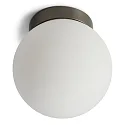 Wand- en plafondarmatuur PALLA SINGLE IP44, titaan dimbaar