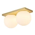 Lumexx Wand- en plafondarmatuur PALLA DOUBLE IP20, messing dimbaar