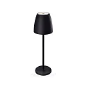 Tafellamp op batterijen TAVOLA up down, dimbaar IP54, zwart, wit mat dimbaar