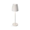 Tafellamp op batterijen TAVOLA up down, dimbaar IP54, wit, wit mat dimbaar