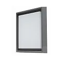 Wand- en plafondarmatuur QUADRO L groot IP54, antraciet 