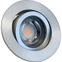 Inbouwarmatuur DECOCLIC 68MM rond, draaibaar, Dim-To-Warm, set van 1 IP20, rvs geborsteld dimbaar 7