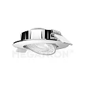 Inbouwarmatuur SLIMO DL kantelbaar IP20, zilver  6W 450lm 3000K 38° 38° CRI 80