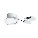 Plafondinbouwarmatuur FILA DALI DF 100° Ø 172MM rond, stijf, DALI aanstuurbaar, schakelbaar, met diffuser IP54, wit mat 