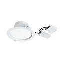 Plafondinbouwarmatuur FILA DALI DF 100° Ø 225MM rond, stijf, DALI aanstuurbaar, schakelbaar, met diffuser IP54, wit mat 
