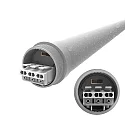 Megatron linear luminaire TIBIA 40W-150CM / 830-65 CCT Switch, impact resistant, switchable, wired through IP65