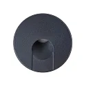 Wandinbouwarmatuur STAIR 68 SCCT rond IP40, zwart mat dimbaar