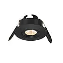 Plafondinbouwarmatuur LED MINI SPOT 40SR 350MA plat, draaibaar, schakelbaar IP20, zwart dimbaar