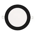 recessed downlight LED PANEL FLAT 145 R SCCT MP round, CCT Switch, switchable, multipower IP44, black 