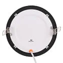 nobilé Inbouwdownlight LED PANEL FLAT 145 R SCCT DIM C rond, CCT Switch IP44, zwart dimbaar