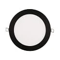 Inbouwdownlight LED PANEL FLAT 170 R SCCT DIM C rond, CCT Switch IP44, zwart dimbaar