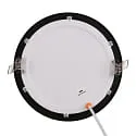 Inbouwdownlight LED PANEL FLAT 170 R SCCT DIM C rond, CCT Switch IP44, zwart dimbaar