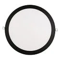 recessed downlight LED PANEL FLAT 300 R SCCT MP round, CCT Switch, switchable, multipower IP44, black 