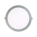 recessed downlight LED PANEL FLAT 300 R 840 350MA PRISM round, UGR < 19, excl. LED driver IP20, mat, titanium dimmable