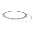 nobilé recessed downlight LED PANEL FLAT 300 R 840 350MA PRISM round, UGR < 19, excl. LED driver IP20, mat, titanium dimmable