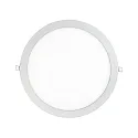 recessed downlight LED PANEL FLAT 300 R 830 350MA PRISM round, UGR < 19, excl. LED driver IP20, mat, titanium dimmable