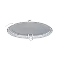 recessed downlight LED PANEL FLAT 300 R 830 350MA PRISM round, UGR < 19, excl. LED driver IP20, mat, titanium dimmable