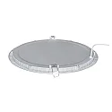 recessed downlight LED PANEL FLAT 300 R 830 350MA PRISM round, UGR < 19, excl. LED driver IP20, mat, titanium dimmable