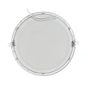 recessed downlight LED PANEL FLAT 300 R 830 350MA PRISM round, UGR < 19, excl. LED driver IP20, mat, titanium dimmable