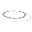 recessed downlight LED PANEL FLAT 300 R 830 350MA PRISM round, UGR < 19, excl. LED driver IP20, mat, titanium dimmable