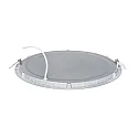 recessed downlight LED PANEL FLAT 300 R 830 350MA PRISM round, UGR < 19, excl. LED driver IP20, mat, titanium dimmable