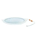 Inbouwdownlight LED PANEL FLAT 300 R SCCT 350MA PRISM rond, CCT Switch, UGR < 19, excl. netvoeding IP20, zwart dimbaar