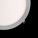 nobilé Inbouwdownlight LED PANEL FLAT 300 R SCCT 350MA PRISM rond, CCT Switch, UGR < 19, excl. netvoeding IP20, mat, titaan dimbaar
