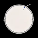 nobilé Inbouwdownlight LED PANEL FLAT 300 R SCCT 350MA PRISM rond, CCT Switch, UGR < 19, excl. netvoeding IP20, mat, titaan dimbaar