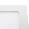nobilé Onbouwdownlight LED PANEL FLAT 170 Q SCCT MP hoekig, CCT Switch, schakelbaar, multipower IP44, wit 
