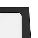 nobilé surface downlight LED PANEL FLAT 300 Q SCCT MP square, CCT Switch, switchable, multipower IP44, black 