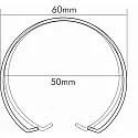 nobilé Accessory for EBL C 3840 / C 1830 - snap ring 5cm, chrome